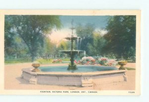 1930's GARDEN SCENE London Ontario ON AF7125