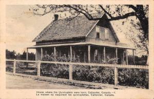 Callander Ontario Canada Dionne Quintuplets Home Antique Postcard J61173