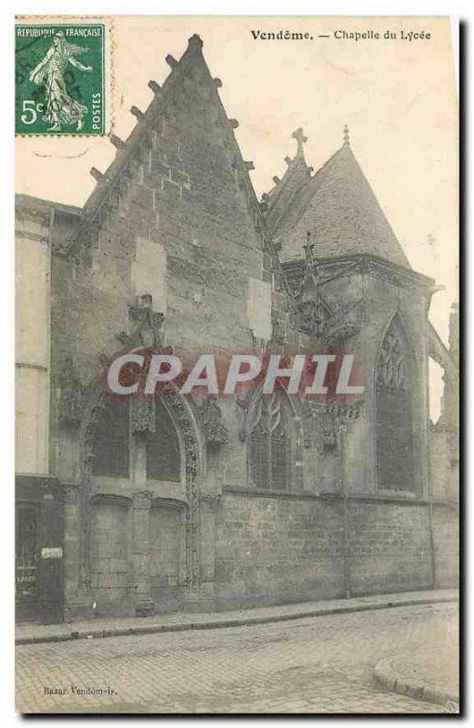 Postcard Vendome Old Chapel Lycee