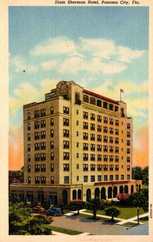 Florida Pensacola Dixie Sherman Hotel Curteich