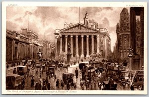 Vtg London England Mansion House Royal Exchange Photogravure 1910s Tuck Postcard