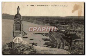 Algeria Oran Old Postcard General view and the chapel of Santa Cruz