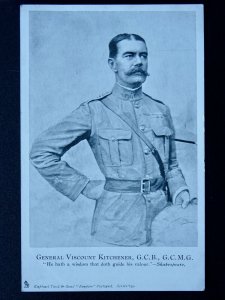 Boer War GENERAL VISCOUNT KITCHENER G.C.B., G.C.M.G. c1902 Postcard by Tuck 839