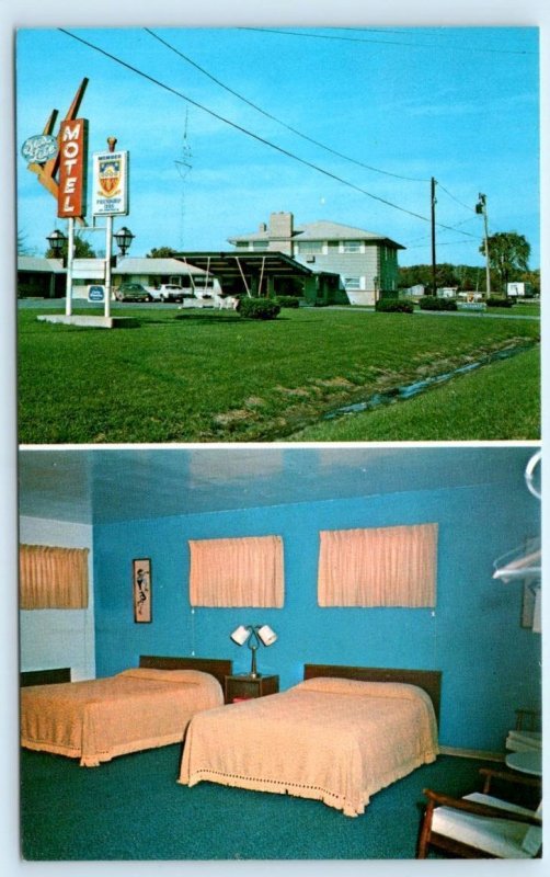 LAWRENCEVILLE, Illinois IL ~ Roadside TULLY'S GAS LITE MOTEL c1970s Postcard