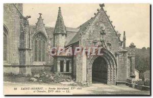 Postcard Old Saint Herbot Porch southern and Ossuary