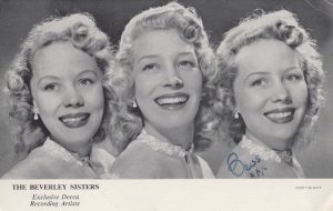 The Beverley Sisters Double Hand Signed Decca Official Photo