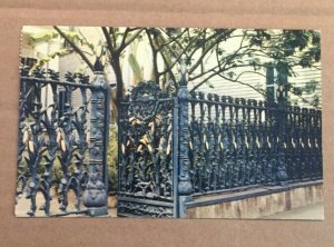 USED POSTCARD - CORNSTALK FENCE, 915 ROYAL ST., NEW ORLEANS, LA.