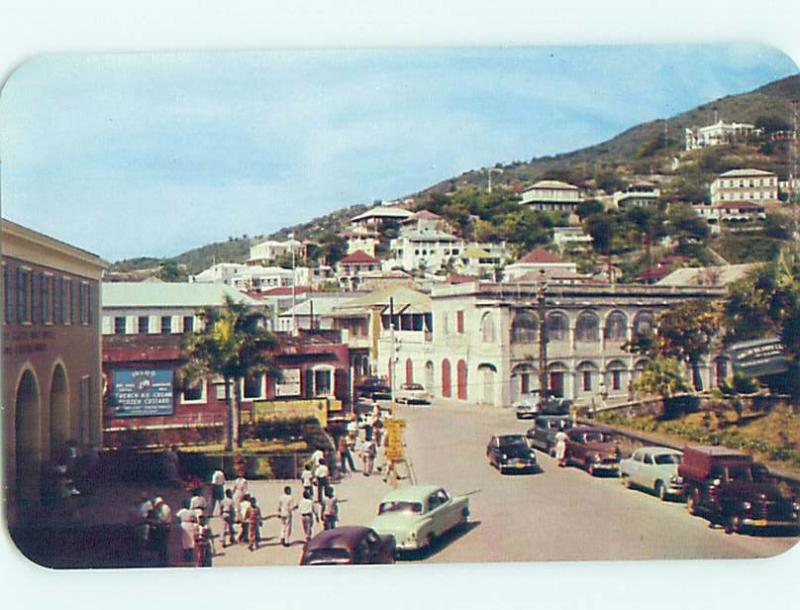 Pre-1980 STREET SCENE St. Thomas Us Virgin Islands USVI W1270