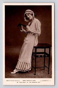 RPPC  Actress Miss Phyllis Dare as Delia Dale in The Sunshine Girl Postcard UK