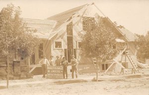 Men Building a House M.J. Moore Contractor Builder Occupation, Carpenter Unused 