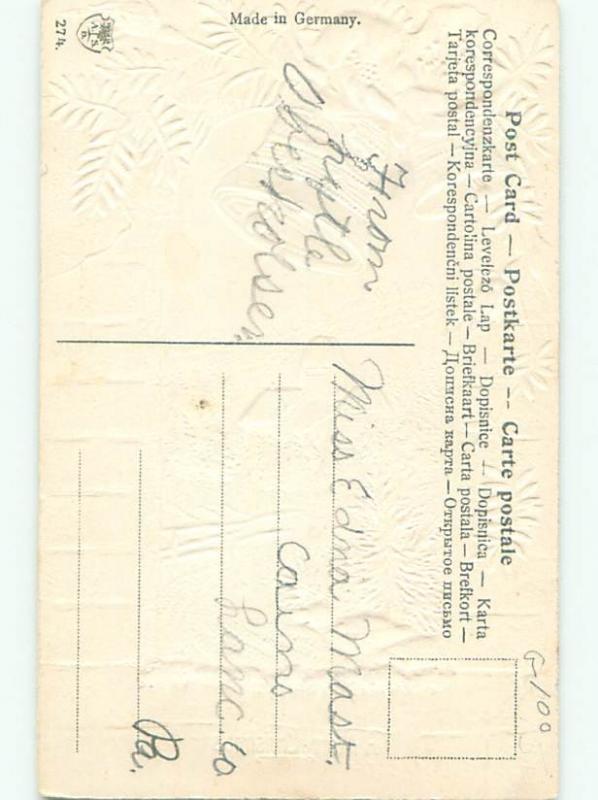 Divided-Back CHRISTMAS SCENE Great Postcard W9976