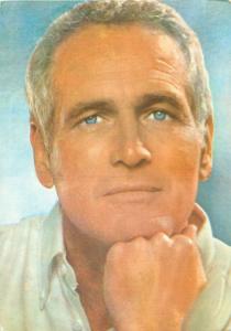 Actor Paul Newman blue eyes Postcard