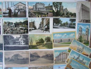 NEW JERSEY lot of 50 NJ ANTIQUE POSTCARDS