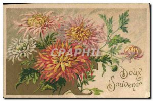 Old Postcard Fantasy Flowers