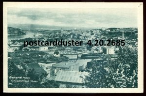 h3795 - CHICOUTIMI Quebec Postcard 1920s Birds Eye View by PECO