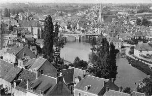 BR28855 vue generale sur le ville et le Pont Argenton sur Creuse l france