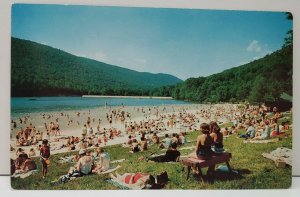 Pennsylvania Cowen's Gap State Park Lake Beach Scene Postcard C9