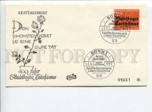 291496 GERMANY 1963 COVER Bonn Heidelberger Catechismus