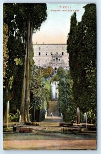 Prospetto della Villa d'Este TIVOLI Italy Postcard