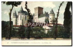 Old Postcard Environs d & # 39Angouleme Rochefoucauld Le Chateau