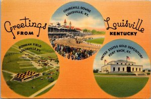 Linen PC Bowman Field, Churchill Downs, Gold Depository Louisville, Kentucky