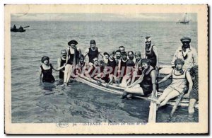 Old Postcard Oostende Plaistrs des Bains de Mer