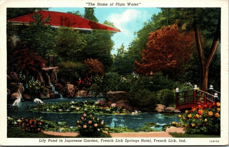 LOT OF 3- French Lick, Indiana - The Famous Pluto Spring - POSTCARD -PC