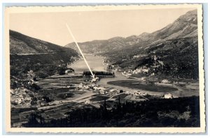 Croatia RPPC Photo Postcard Dubrovnik Rijeka (Ombla) Port City c1940's