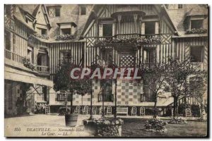 Old Postcard Deauville Normandy Hotel The Court