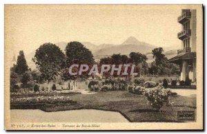 Old Postcard Evian Les Bains Hotel Du Royal Terrace