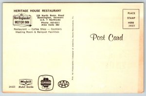 Bennington  Vermont  Heritage House Restaurant  Postcard