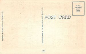 Vintage Postcard 1930's Longfellow's Home Portland Maine Portland Candy Co. Pub