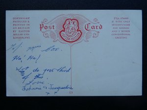 Comic Breast Feeding Theme SUCH BIG MOUTHFULS c1950s Postcard by Jester 