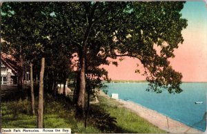 Shoreline at Beach Park CT c1914 Hotel Advertising c1914 Vintage Postcard P71