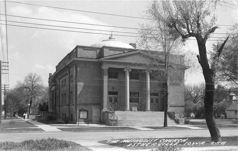 Cook Estherville Iowa Methodist Church #2A11 1940s RPPC Photo Postcard 20-7384