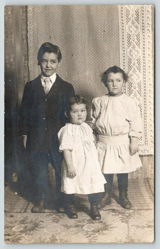 RPPC Ralph,7 is Up To No Good~Sarah,4 is Ready For Fight~Nellie,2 Is Irked 1914 