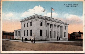 USA US Post Office Holland Michigan Vintage Postcard C029