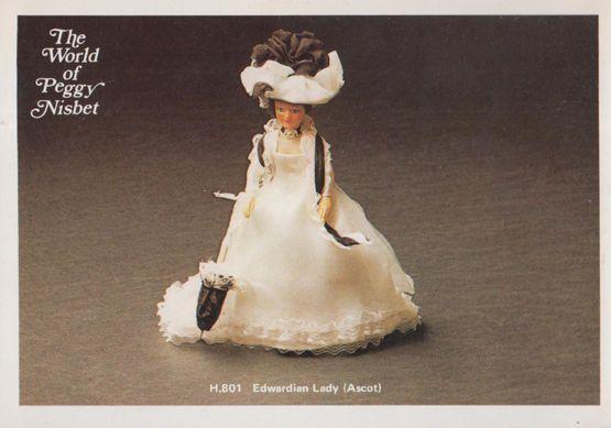 Ascot Edwardian Fashion Horse Racing Toy Doll The World Of Peggy Nisbet Postcard