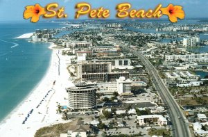 Postcard Saint Pete Beach Beautiful Beach Resort City On Gulf Of Mexico Florida
