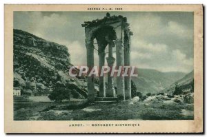 Old Postcard Annot Historic Monument