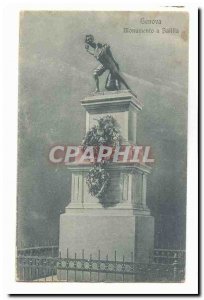 Switzerland Old Postcard Geneva Monumento a Balilla