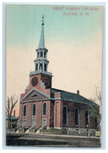 c1910's First Parish Church Dover New Hampshire NH Unposted Antique Postcard 