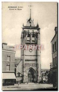 Old Postcard Aumale Portal Church