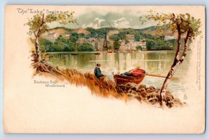 Cumbria England Postcard Bowness Bay Windermere 1949 Lake Series View Tuck Art