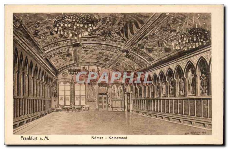 Old Postcard Frankfurt Romer Kaisersaal