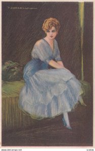 T. CORBELLA ; Art Deco Female Sitting Portrait , 1910s ; #5