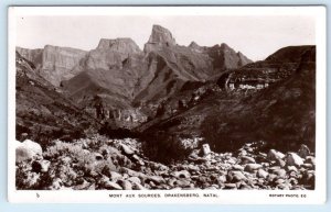 RPPC DRAKENSBERG NATAL, South Africa ~ MONT AUX SOURCES Rotary Photo Postcard