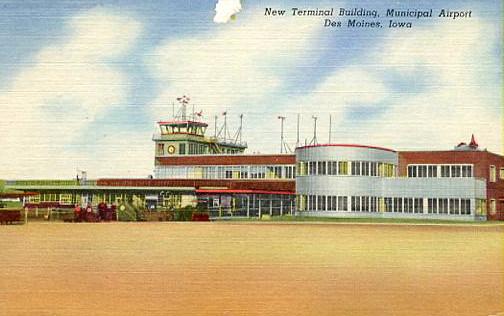 IA - Des Moines. Municipal Airport, New Terminal Building