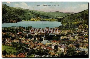 Old Postcard Gerardmer in his lake