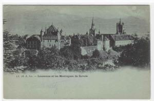 Lausanne Montagnes de Savoie Switzerland postcard